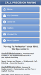 Mobile Screenshot of precisionpavingco.com